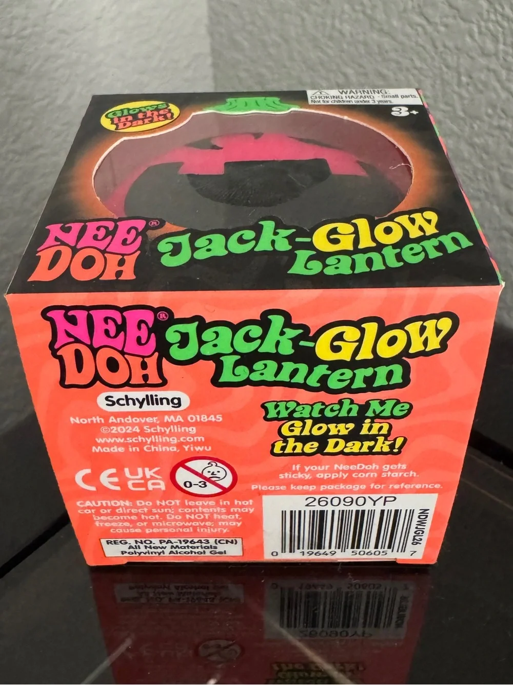 Needoh Jack-Glow Lantern Kids Halloween Toy - Pink/Green